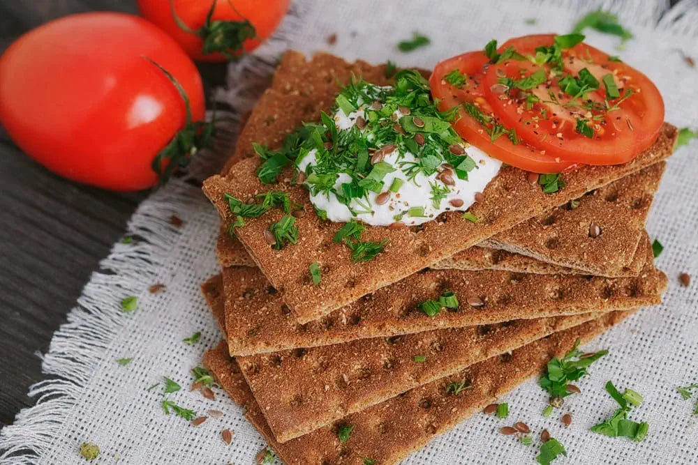 Cucumber and Tomato Flax Crackers