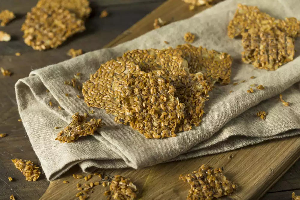 Flax Almond Crackers