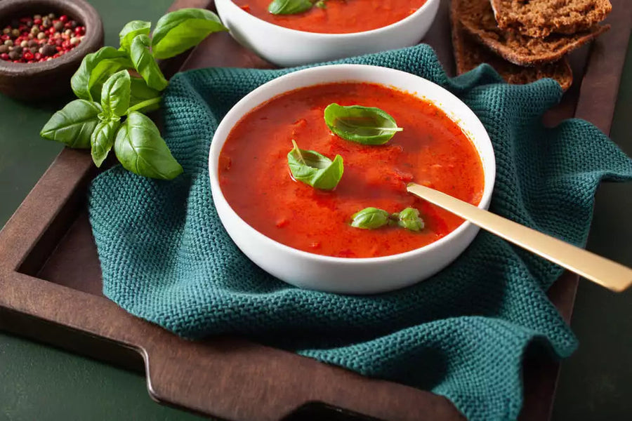 Instant Cream of Tomato and Red Roasted Chile Pepper Soup