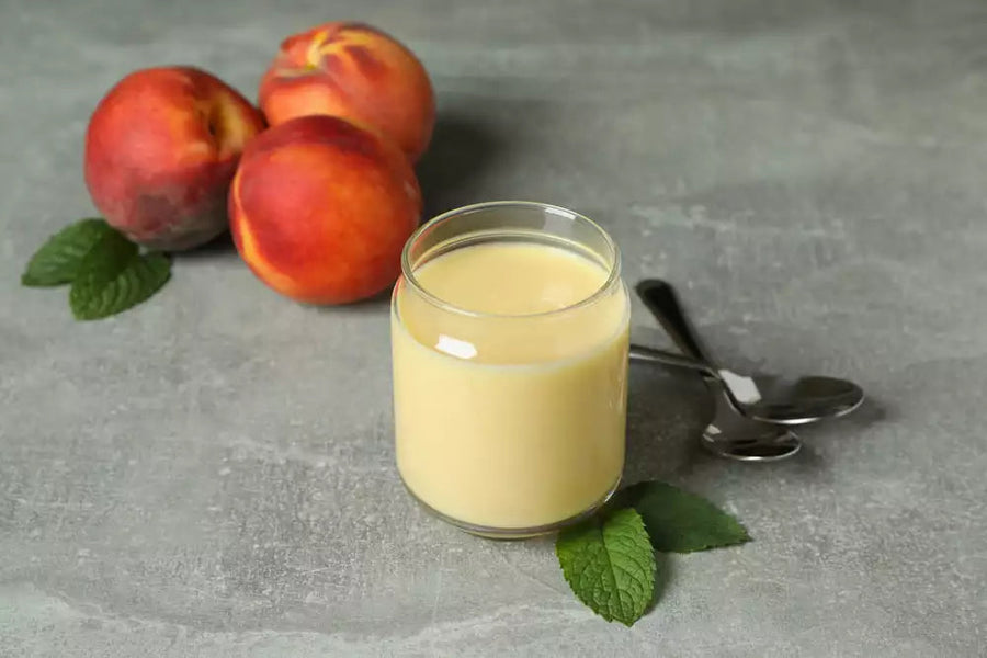 Peaches and Tapioca Baby Food