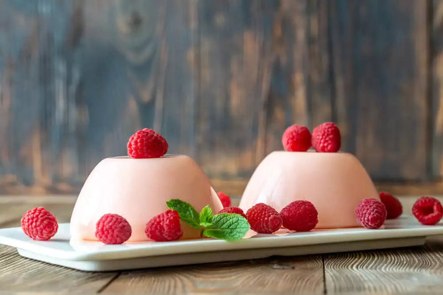 Raspberry-Coconut Pudding