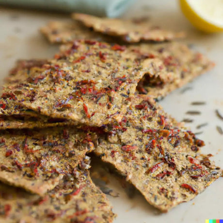 Sundried Tomato Flax Crackers