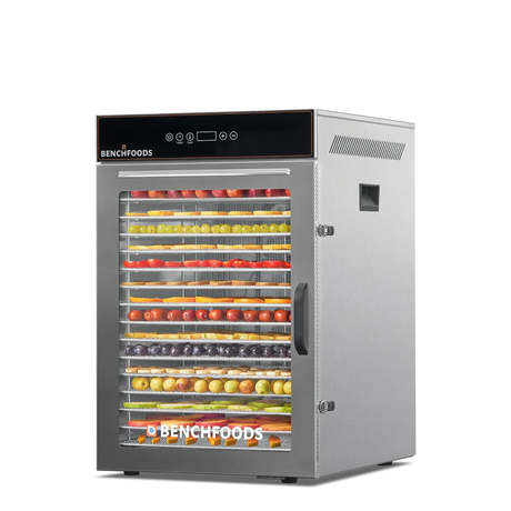 Benchfoods 1 Zone 16 Tray dehydrator loaded with fruit